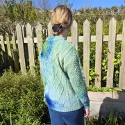Hand Dyed heritage wool jumper XL image 3