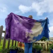 Handwoven Dyed Tweed Blanket image 5