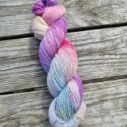 Hand-Dyed Yarn: 75% Alpaca, 25% silk, 4 ply image 1