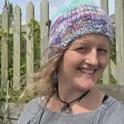 Hand Knitted hand dyed merino hat image 3