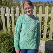 Hand dyed heritage wool jumper  XL image 4