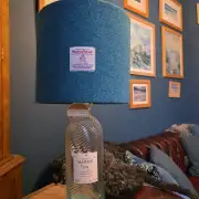 Harris gin bottle lamp with shade of choice image 10