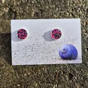 Two Sisters Tweed stud earrings image 1