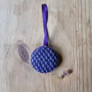 Tweed Button Christmas Tree Ornament image 1