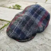 Harris Tweed cap hat 57cm image 7