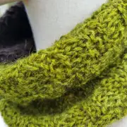 Hand Knitted gotland & hebridean cowl/ headband image 4