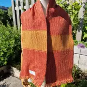 Two Sisters lambswool Tweed scarf image 2