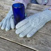 Hand dyed gloves - L image 1