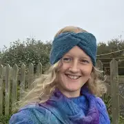Hand Knitted merino headband image 1