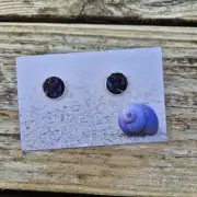Two Sisters Tweed stud earrings image 1