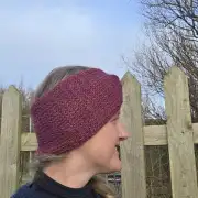Hand Knitted camel and cashmere headband image 6
