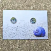 Two Sisters Tweed stud earrings image 1