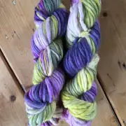 Hand-Dyed Yarn: 100% Merino, pale thistle chunky x2 image 1