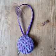 Tweed Button Christmas Tree Ornament image 1