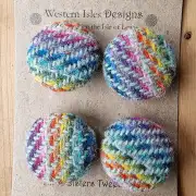 Three Sisters Tweed Buttons - 1 11 image 1