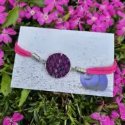 Two Sisters Tweed and faux leather bracelet image 1