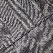 Two Sisters Tweed Fabric - Hebridean Rocks slightly darker than mid grey grey image 1