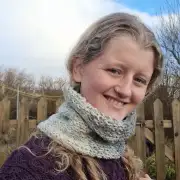 Hand Knitted undyed UistWool neckwarmer image 1