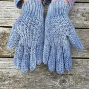Hand dyed gloves - L image 3