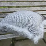 Gotland Sheepskin and Tweed Cushion image 9