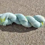 Hand-Dyed Yarn: 75% Alpaca, 25% silk, fingering weight image 3