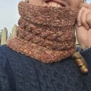 Hand Knitted wool blend neckwarmer image 5