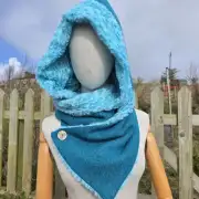 Harris Tweed Hooded scarf image 1