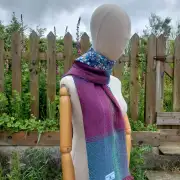 Three Sisters Tweed Scarf - Aurora - 2 image 2