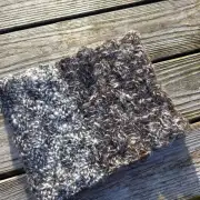 Hand Knitted, hand spun cowl image 6