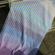 Two Sisters Tweed Throw Lambswool - supersize rainbow! image 4