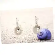Painted sea glass earrings image 1