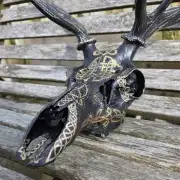 Painted stag skull image 7