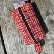 Harris Tweed Bag Holder/ Headphones Case image 1