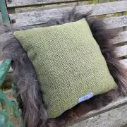 Icelandic Sheepskin and Tweed Cushion image 6