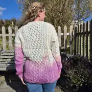 Hand dyed heritage wool jumper s image 3