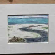 Mini Original Watercolour of howmore beach image 1