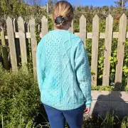 Hand dyed heritage wool jumper XXL image 2