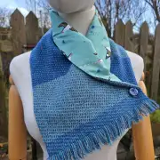 Two Sisters lambswool Tweed neck warmer image 1