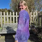 Hand dyed heritage wool jumper xs image 2