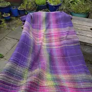 Two Sisters Tweed Fabric - Purple Aurora image 4