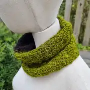 Hand Knitted gotland & hebridean cowl/ headband image 3