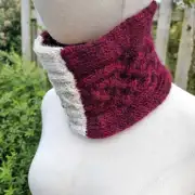 Hand Knitted gotland cowl/ headband image 2