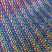 Two Sisters Tweed Throw Lambswool - rainbow! image 7