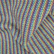 Three Sisters Tweed Fabric - Rainbow - green image 2