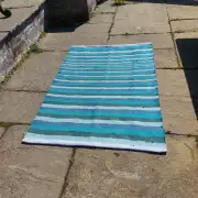 Handwoven pure cotton rug image 1