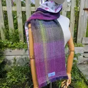 Three Sisters Tweed Scarf - Aurora image 2