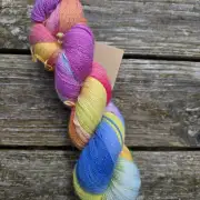 Hand-Dyed Yarn: Baby Alpaca lace image 1