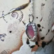 Sea Glass Necklace ultra rare colours image 1