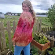 Hand dyed heritage wool jumper S image 3