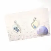 Sea pottery stud earrings image 1
